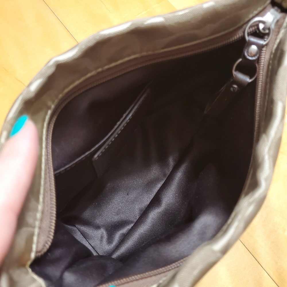 ⛔️ SOLD 🚫Authentic, Vintage Coach mini Hobo bag- brown 9x6" - Picture 5 of 9